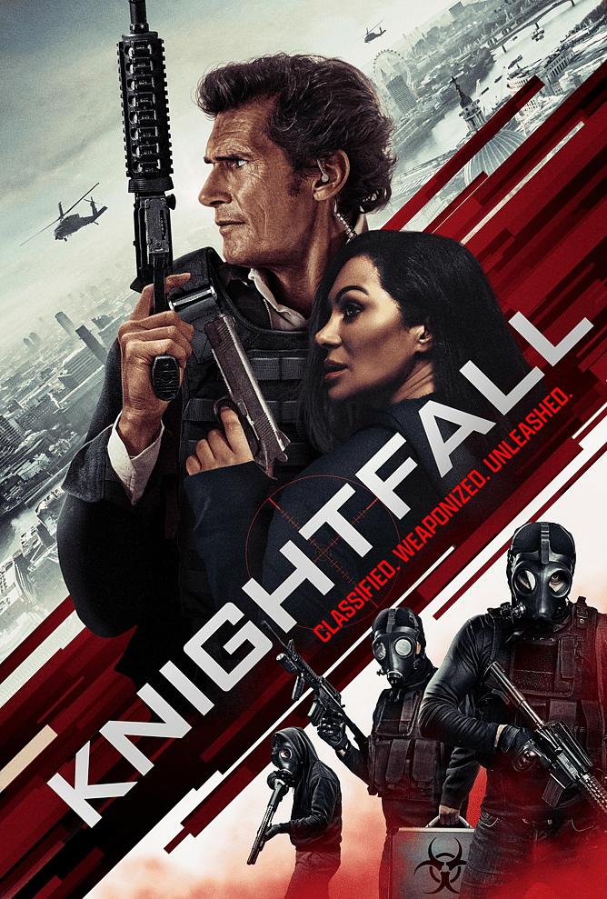 'KNIGHTFALL' official trailer image for the British spy action thriller from Shogun Films and Saban Films.