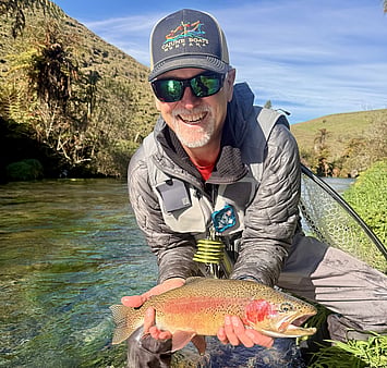 Spring creek rainbow trout Ollie Bassett Fly Fishing Guiding Rotorua