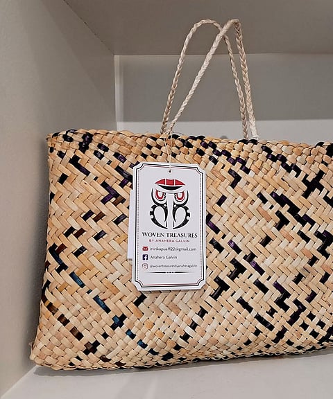 Handwoven harakeke bag by Woven Treasure