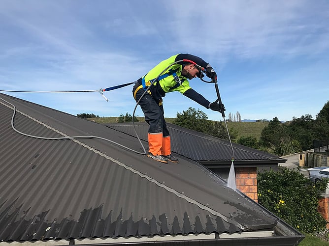 professional roof cleaning by DryGutts