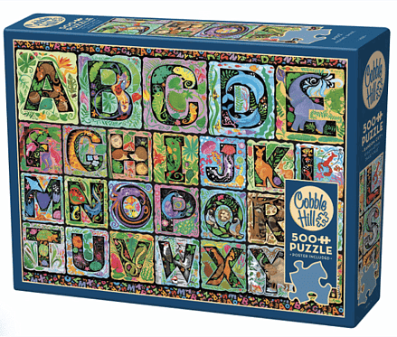 Cobble Hill 500 Piece Jigsaw Puzzle: A to Z