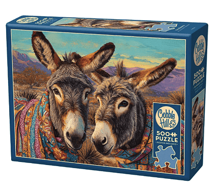 Cobble Hill 500 Piece Jigsaw Puzzle: Dos Burros