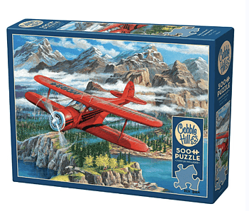 Cobble Hill 500 Piece Jigsaw Puzzle: Beechcraft Staggerwing Aircraft