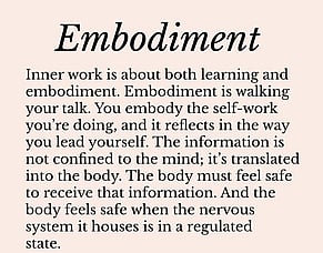 Integration &amp; Embodiment