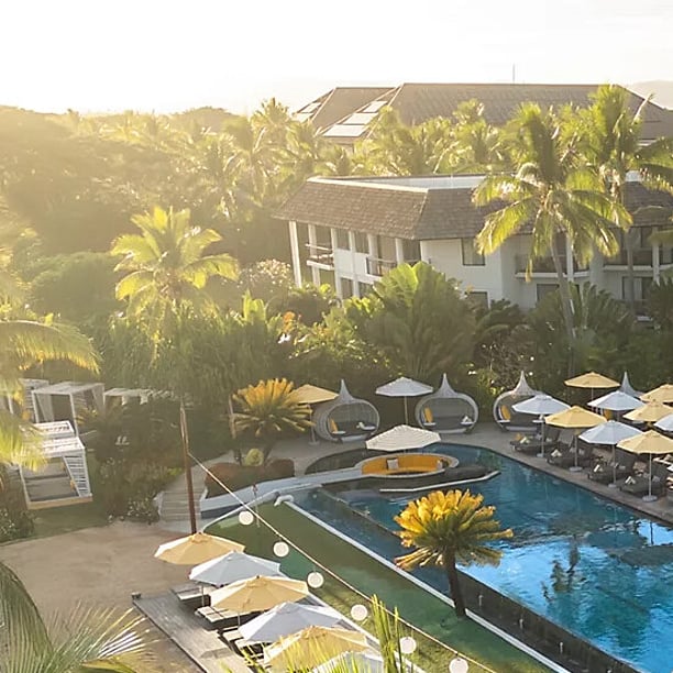 Denarau - poolside view