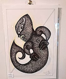 Māori-inspired fine artwork by Amylena Dansey