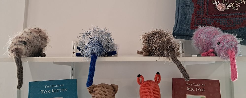 Handmade knitted kiwi by Ann Brimmer