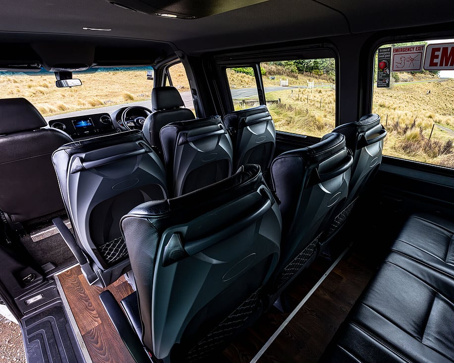 Mercedes Sprinter interior front cabin view