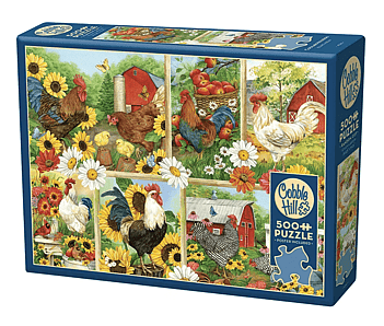 Cobble Hill 500 Piece Jigsaw Puzzle: Cockadoodledoo