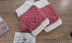 Handmade crochet gloves by Damn She's Fine Art