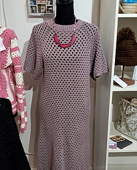 Handmade crochet dress by Damn She's Fine Art