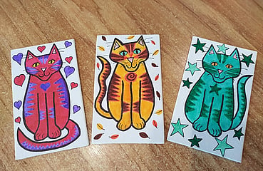 Cat Art by Grace Bridges