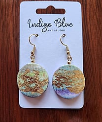 Paper earrings by Indigo Blue