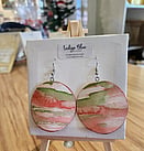 Watercolour paper earrings by Indigo Blue