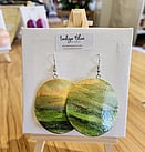 Watercolour paper earrings by Indigo Blue