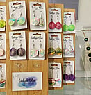 Watercolour paper earrings by Indigo Blue