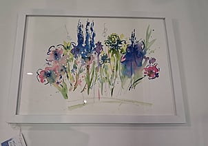 Watercolour flower artwork by Indigo Blue