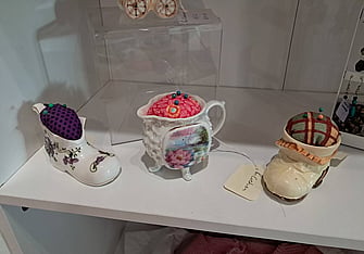 Handmade pincushion by Karen McCullum