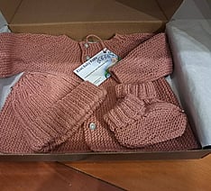 Handknit baby clothing by Kiwi Baby Knits