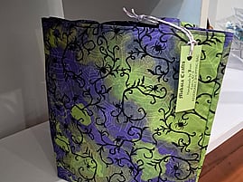 Handmade sewn fabric bag by Mokoia Crafts