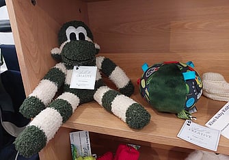 Handmade children's soft toys monkey by Shell B Creative