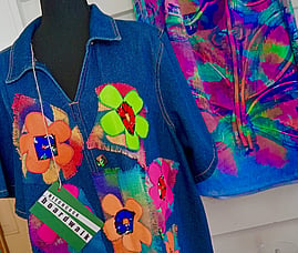 Textile artwork clothing by Sue Lowe