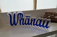 Toi Māori Whanau laser-cut artwork by Tauira Collection