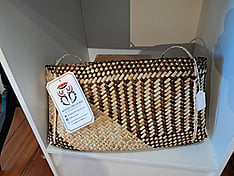 Handwoven harakeke bag by Woven Treasure