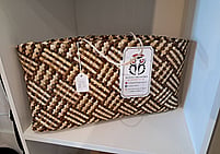 Handwoven harakeke bag by Woven Treasure