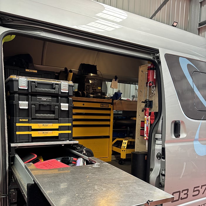 A picture of one our mobile locksmith vans