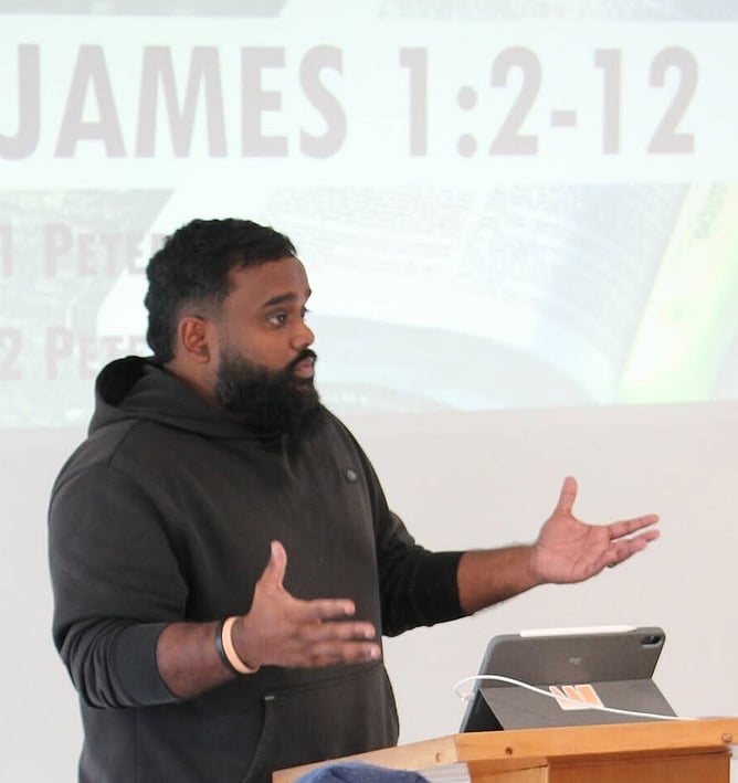 Bivin Mathew teaches the book of James at Pathways College of Bible and Mission.
