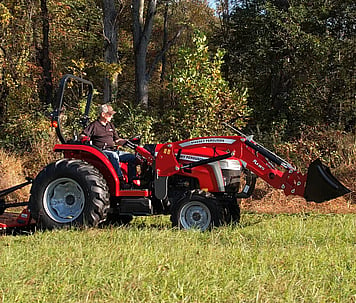 MF 2E Series Tractor side view