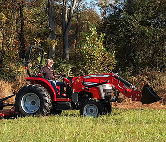 MF 2E Series Tractor side view