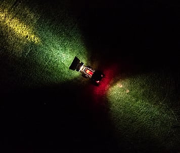 MF 2M Series Tractor lighting night work