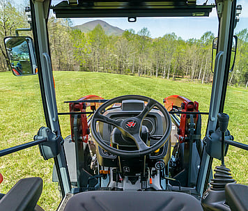 MF 2M Series Tractor cab interior