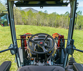 MF 2M Series Tractor cab interior