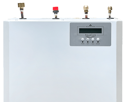 Aquacore retrofit heat pump unit with digital control panel