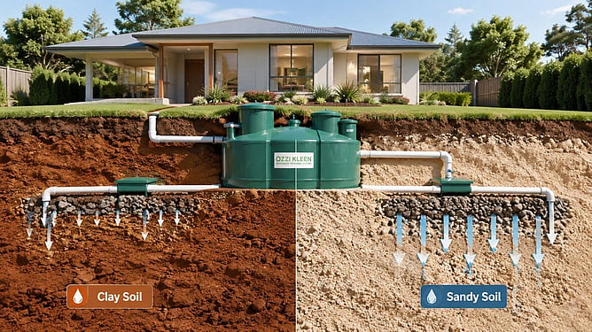 clay vs sandy soil for septic tanks comparison