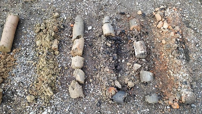 soil sample cores