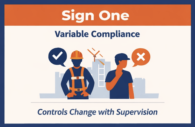 Why safety systems fail, controls change with supervision, Advanced Safety