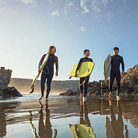 Body Boarding at Sumner Beach
