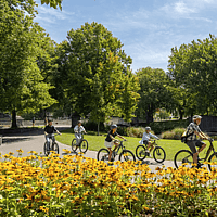 Biking at Victoria Square with Chill Explore