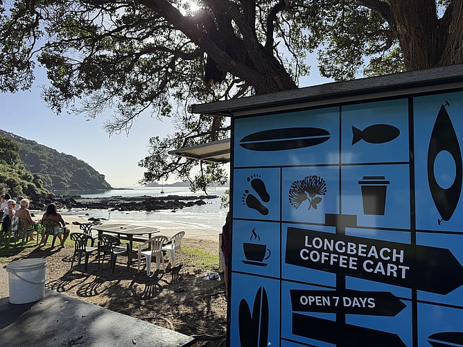 Long Beach Coffee Cart Russell Bay of Islands