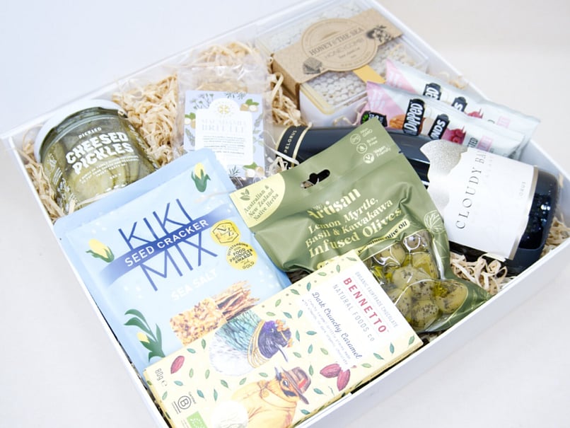 Congratulations gift box featuring celebratory treats and premium New Zealand gifts for special milestones.