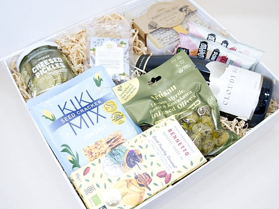 Congratulations gift box featuring celebratory treats and premium New Zealand gifts for special milestones.