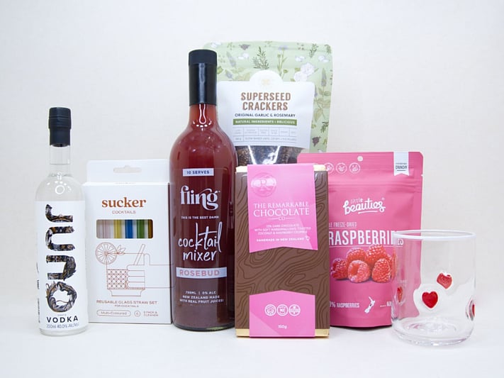 Perfect for cocktail gift boxes NZ, vodka gift boxes, cocktail lover gifts, gifts for her NZ, birthday gifts, thank you gifts, celebration gifts, and thoughtful surprises delivered throughout New Zealand. A beautiful gift for anyone who enjoys a great cocktail and good company