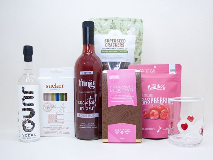 Perfect for cocktail gift boxes NZ, vodka gift boxes, cocktail lover gifts, gifts for her NZ, birthday gifts, thank you gifts, celebration gifts, and thoughtful surprises delivered throughout New Zealand. A beautiful gift for anyone who enjoys a great cocktail and good company