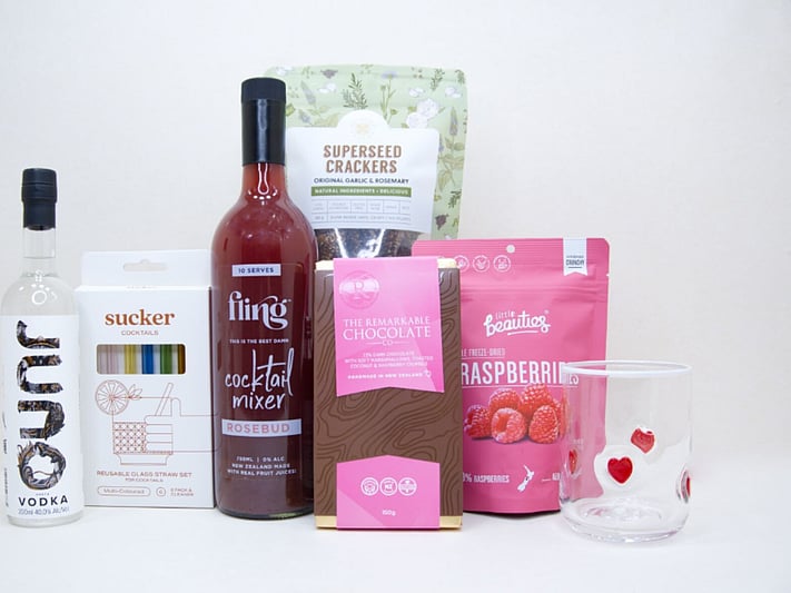 Perfect for cocktail gift boxes NZ, vodka gift boxes, cocktail lover gifts, gifts for her NZ, birthday gifts, thank you gifts, celebration gifts, and thoughtful surprises delivered throughout New Zealand. A beautiful gift for anyone who enjoys a great cocktail and good company