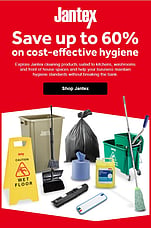 Stock up on cleaning essentials - up to 60% off at NISBETS
