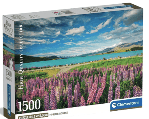 Clementoni 1500 Piece Jigsaw Puzzle Lupins At Lake Tekapo